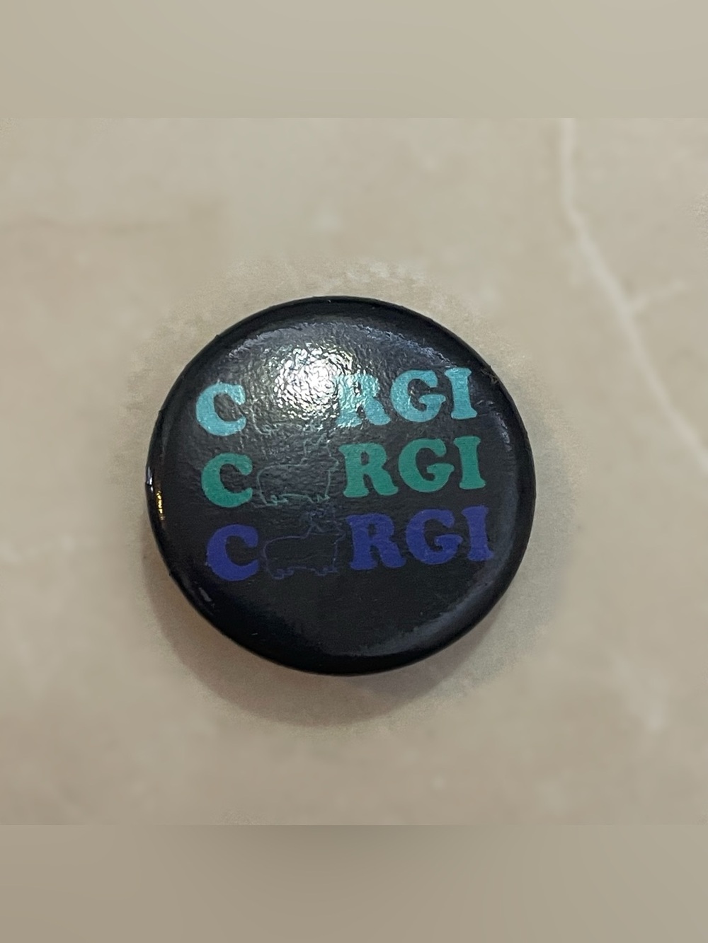 Corgi Dog Button Pin